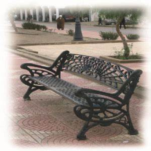 bancs-despaces-publics - banc-public-en-fonte-modele-artdeco - 1143A - kadri-luminaire - Tinsal - Algérie