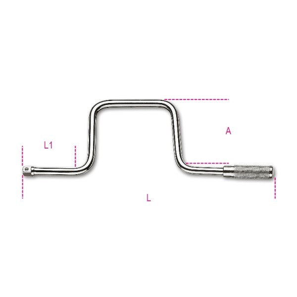 cles-vilebrequin-manuel - vilebrequin-carre-male-38 - 910/46 - beta-tools - Tinsal - Algérie