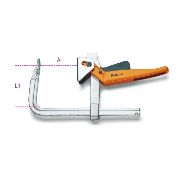 serres-joints - serre-joints-a-levier - 1594 - beta-tools - Tinsal - Algérie